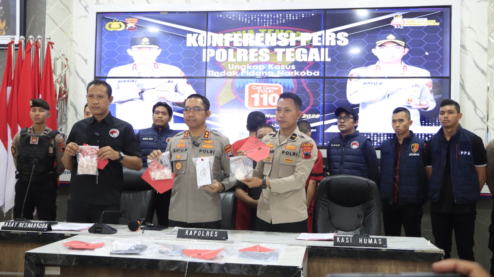 Satresnarkoba Polres Tegal Tangkap Pengedar Narkoba di Jalur Pantura Sita 20 Paket Sabu, Sasar Pengguna Sopir Truk