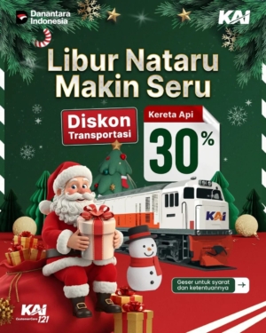 Ada Diskon 30 Persen Tiket KA Sambut Liburan Nataru, Berikut Syarat Ketentuan dan Daftar KA Daop 4 Semarang 
