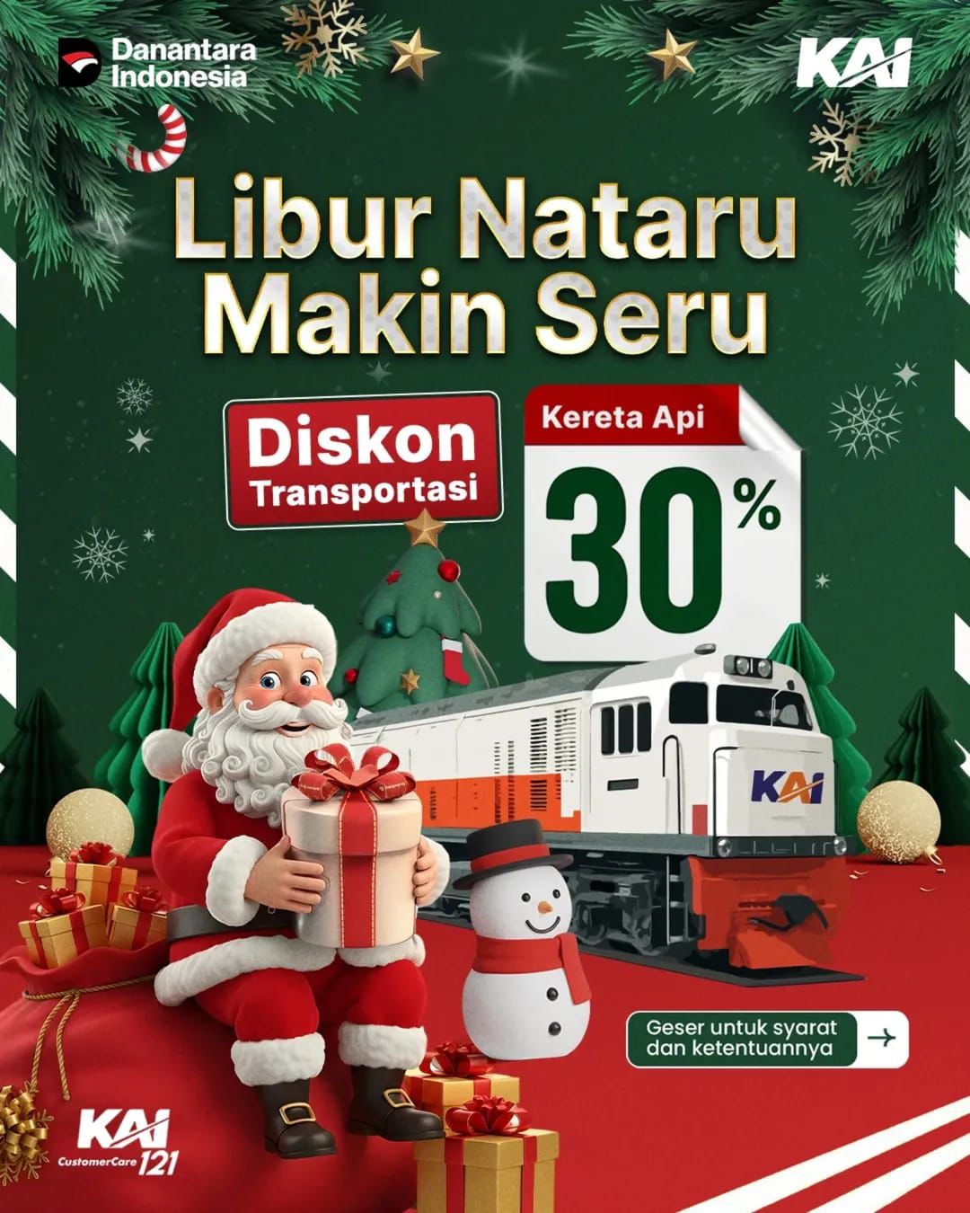 Ada Diskon 30 Persen Tiket KA Sambut Liburan Nataru, Berikut Syarat Ketentuan dan Daftar KA Daop 4 Semarang 