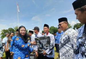HUT Ke-54 Korpri, Hari Guru Nasional 2025, dan Hari Antikorupsi di Brebes, Bupati Paramitha Ingatkan Integritas ASN