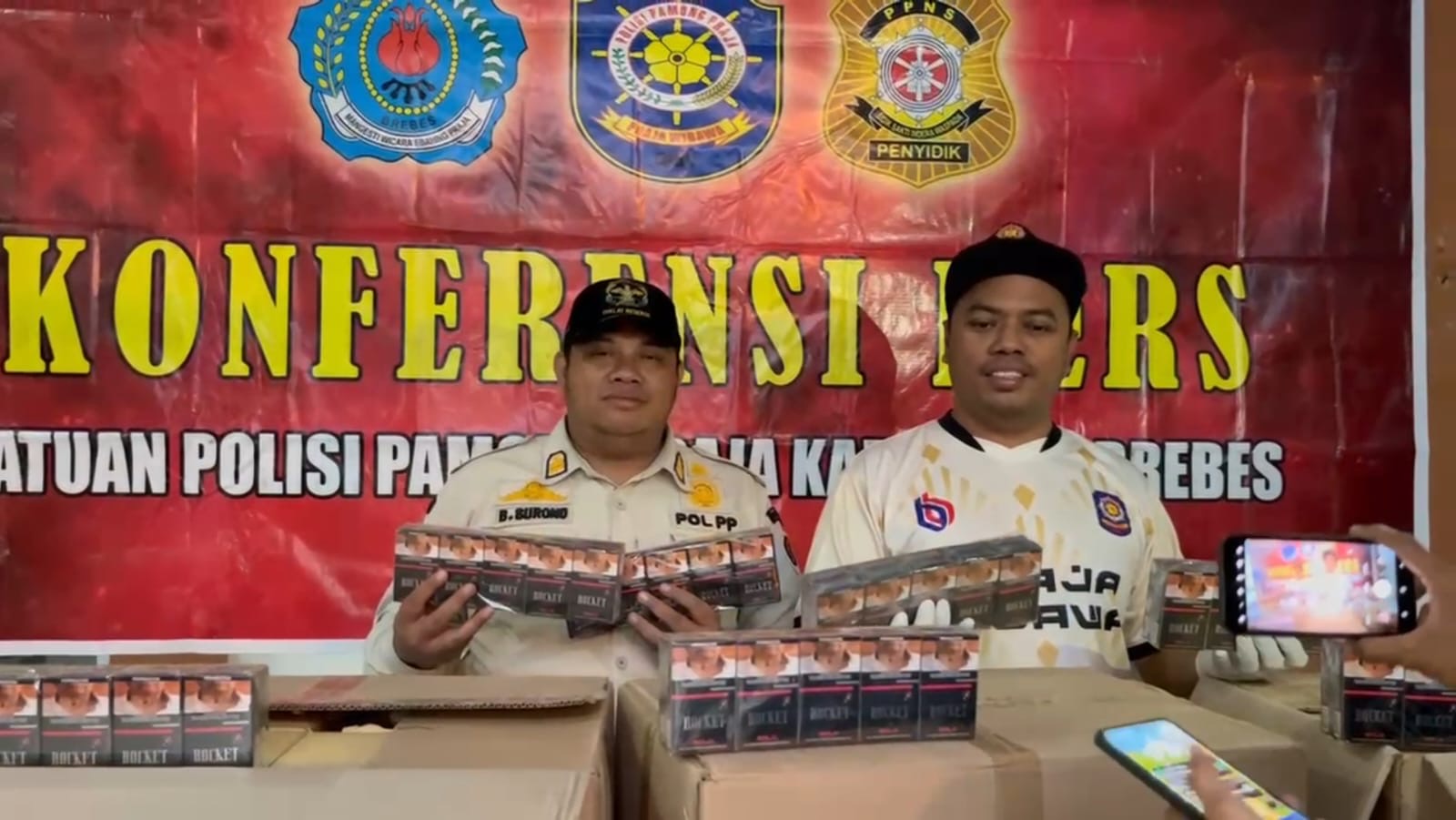 300 Ribu Batang Rokok Ilegal Disita dari Rumah Kos di Brebes