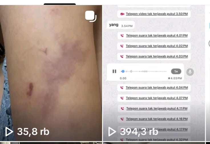 Viral di TikTok, Oknum Anggota Brimob Polda Jateng Diduga Aniaya Istri
