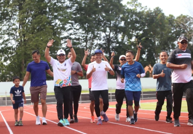 Running Track dan Jogging Track GOR Trisanja Tegal Bakal Diresmikan