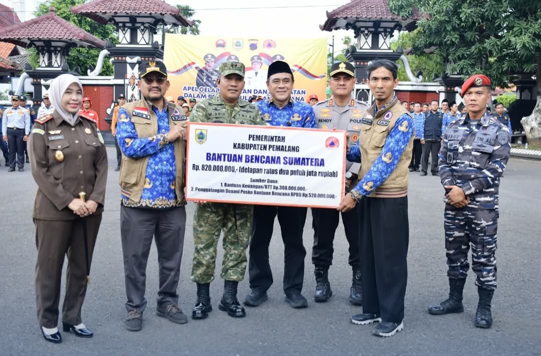Pemalang Kirim Bantuan Bencana Sumatera Rp 820 Juta