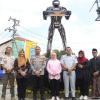 Kapolres Tegal Resmikan Patung Robot Knalpot Brong di Exit Tol Adiwerna