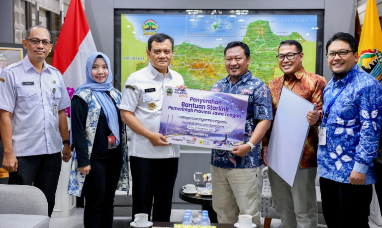 Pemprov Jateng Salurkan Delapan Starlink ke Aceh untuk Komunikasi Bencana